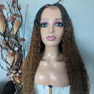 Human hair  braided wig
